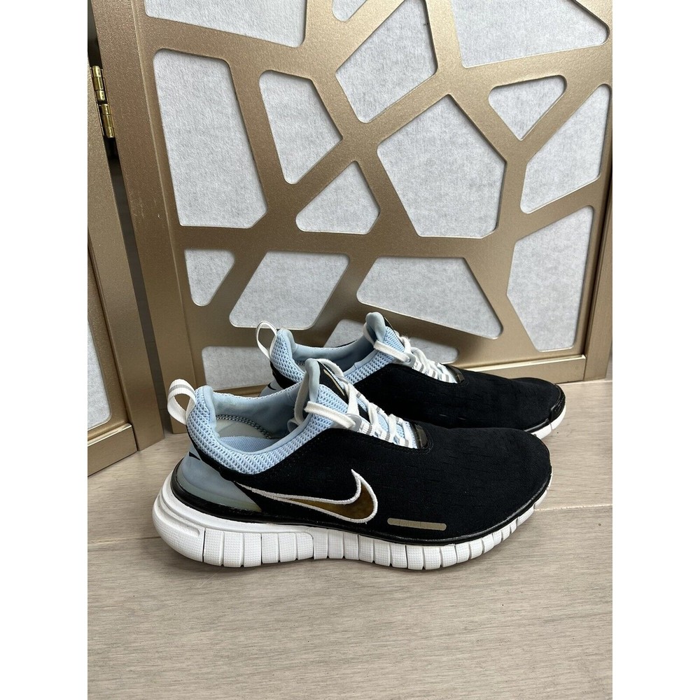 Nike Women Free 5.0 sz 8 Running Shoes Blue black 308975 Lace Up sneakers - Picture 2 of 10